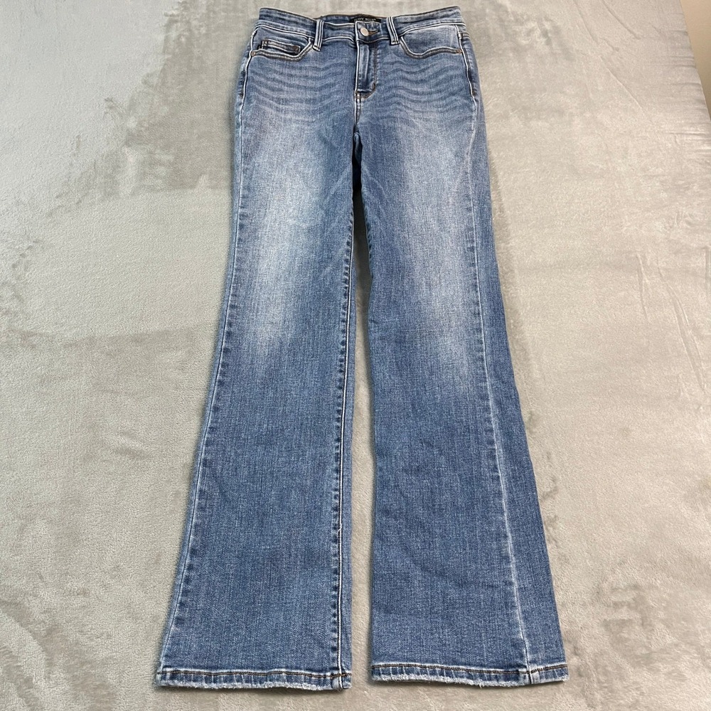 Judy Blue Bootcut Jeans Faded Medium Wash Blue Denim 5/27 (27x31) Mid Rise EUC